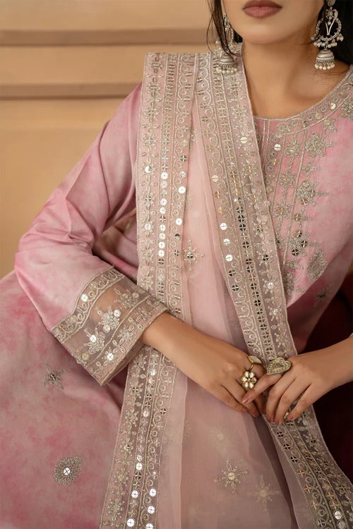 Embroidered Silk Lawn - SL-25-02