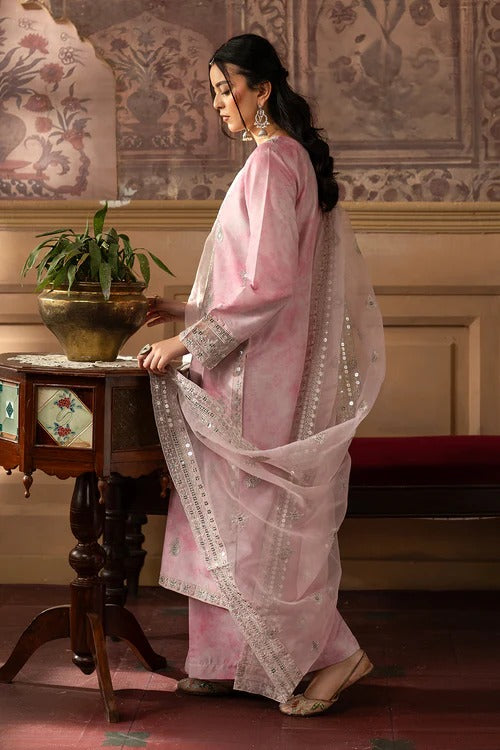 Embroidered Silk Lawn - SL-25-02